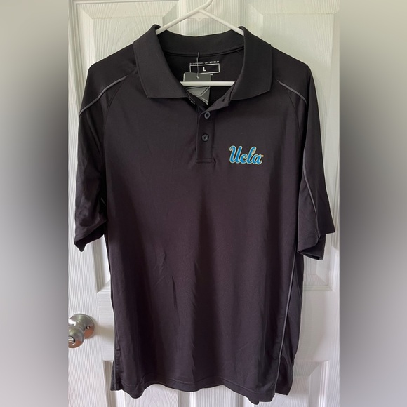 NWT UCLA colosseum Polo. Black. Sz Large - Picture 1 of 3